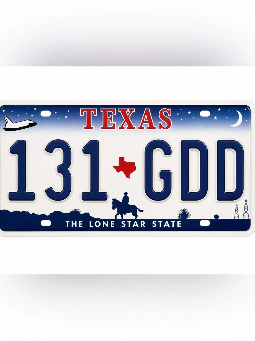 Texas The Lone Star State License Plate
